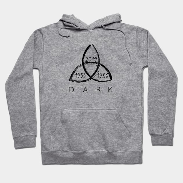 Dark Triquetra Black II Hoodie by Interstellar